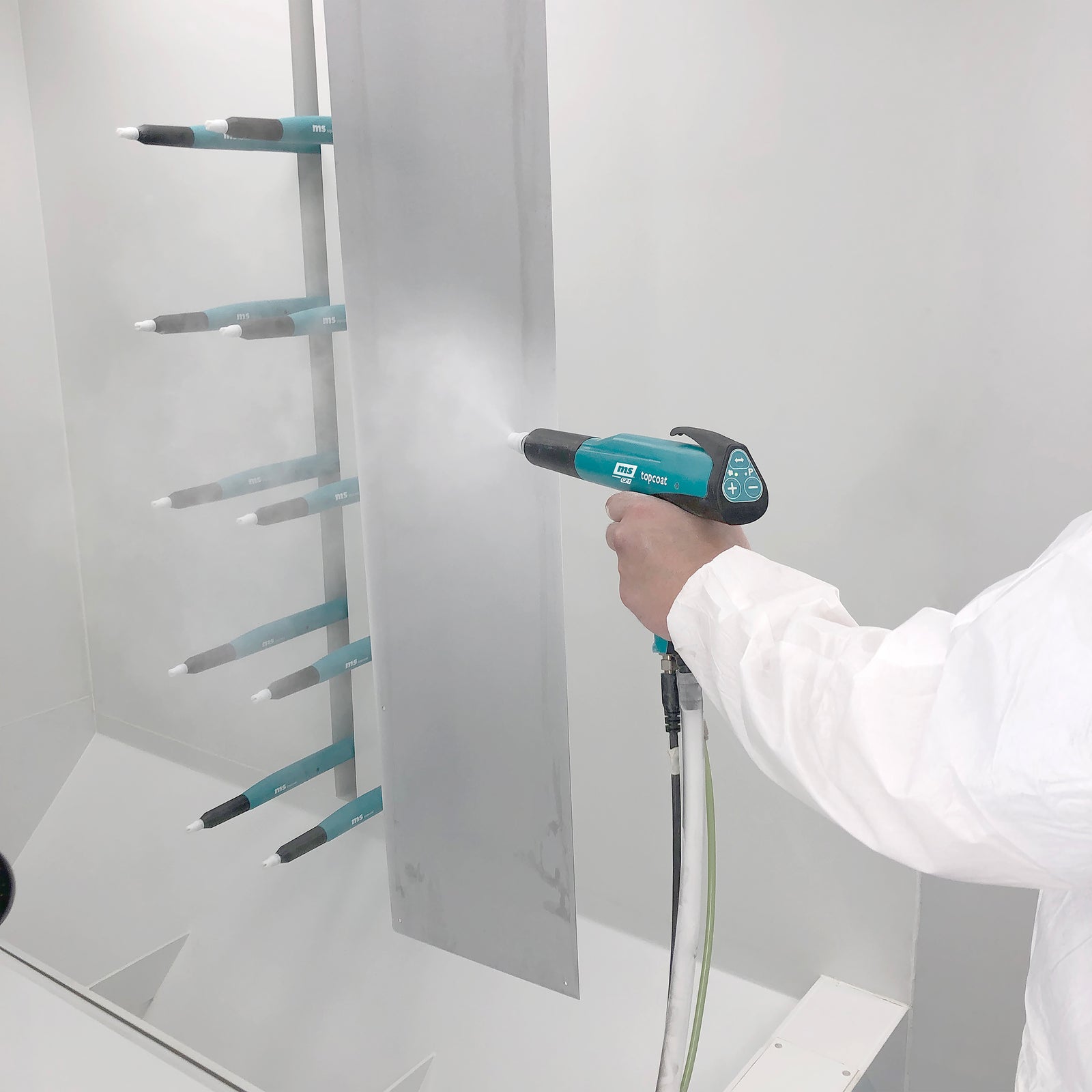 powder coating station