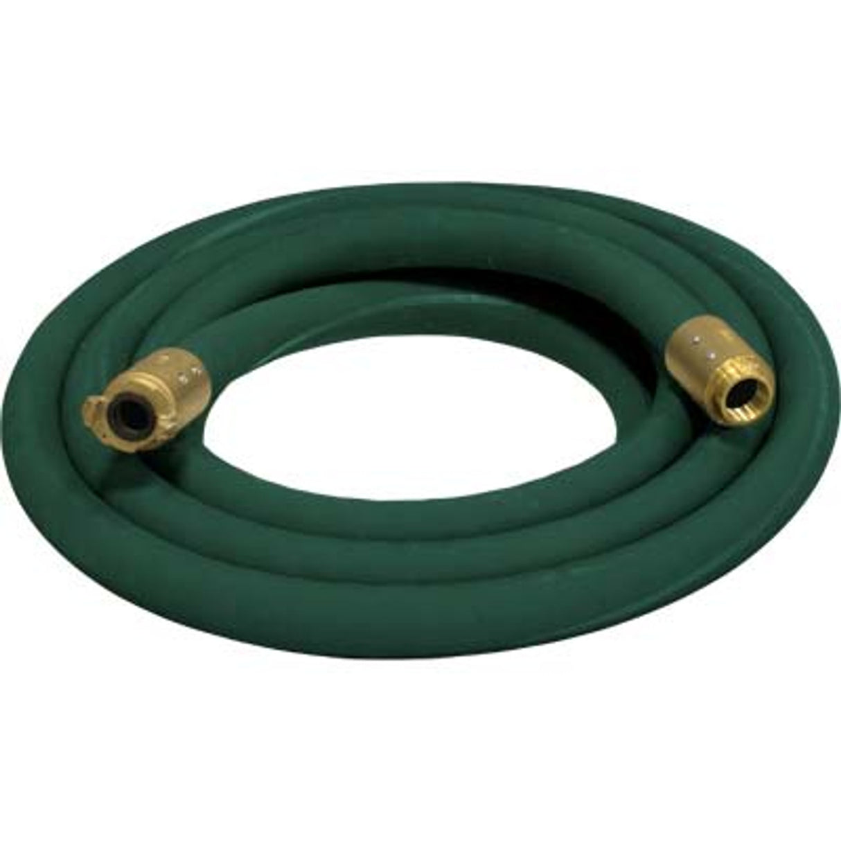 Pirate Brand - 1-1/2" Blast Hose Assembly, Green w/ Brass Couplings