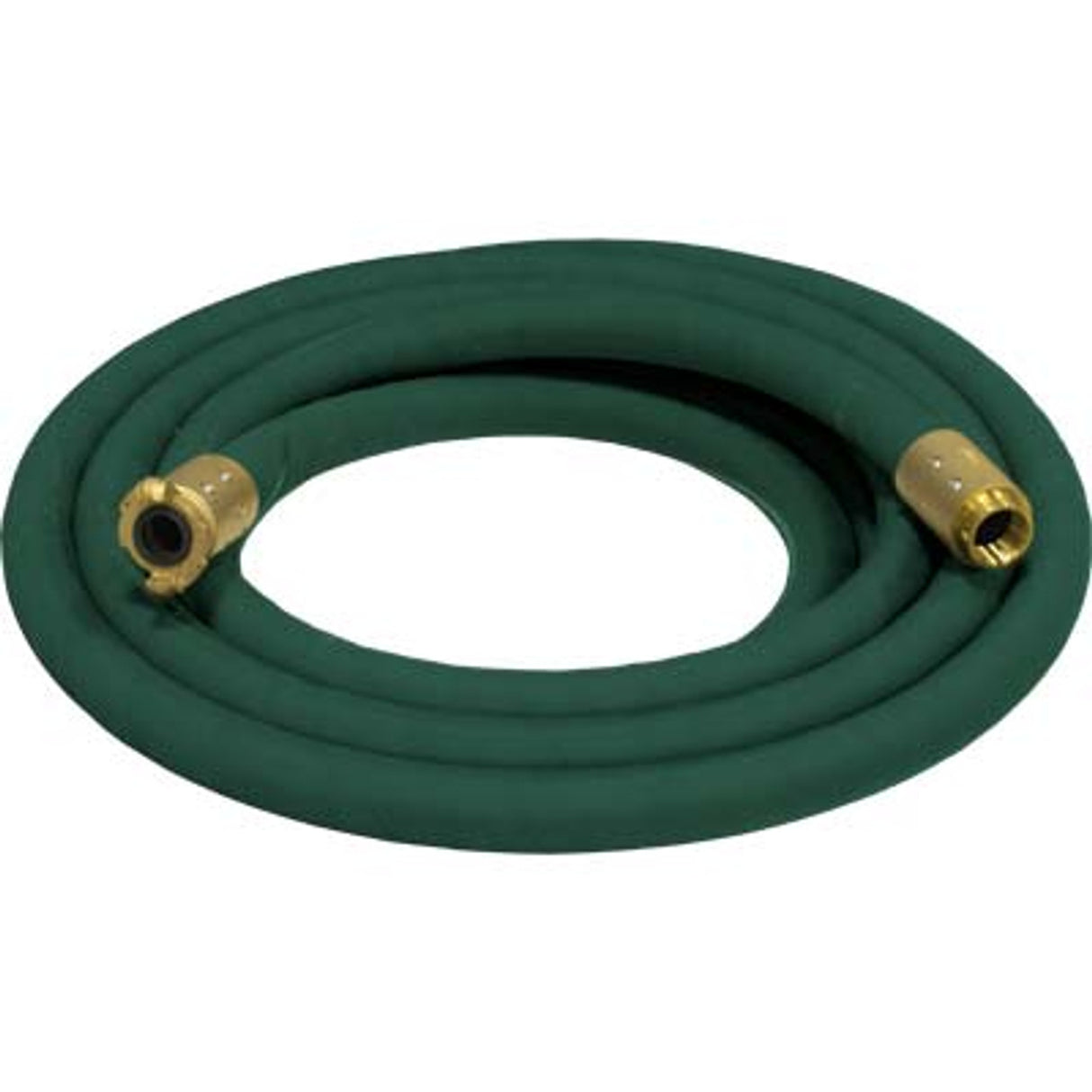 Pirate Brand - 1-1/4" Blast Hose Assembly, Green w/ Brass Couplings