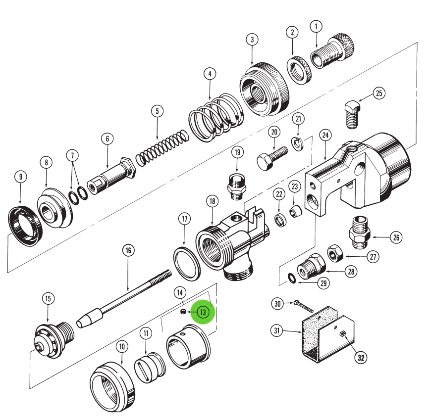 Binks 20-2456 Set Screw