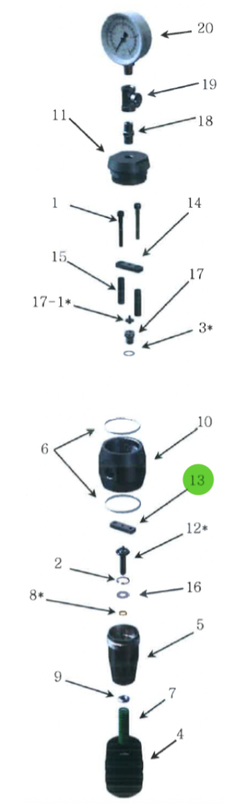Piston Bar; High-Pressure Fluid Regulator