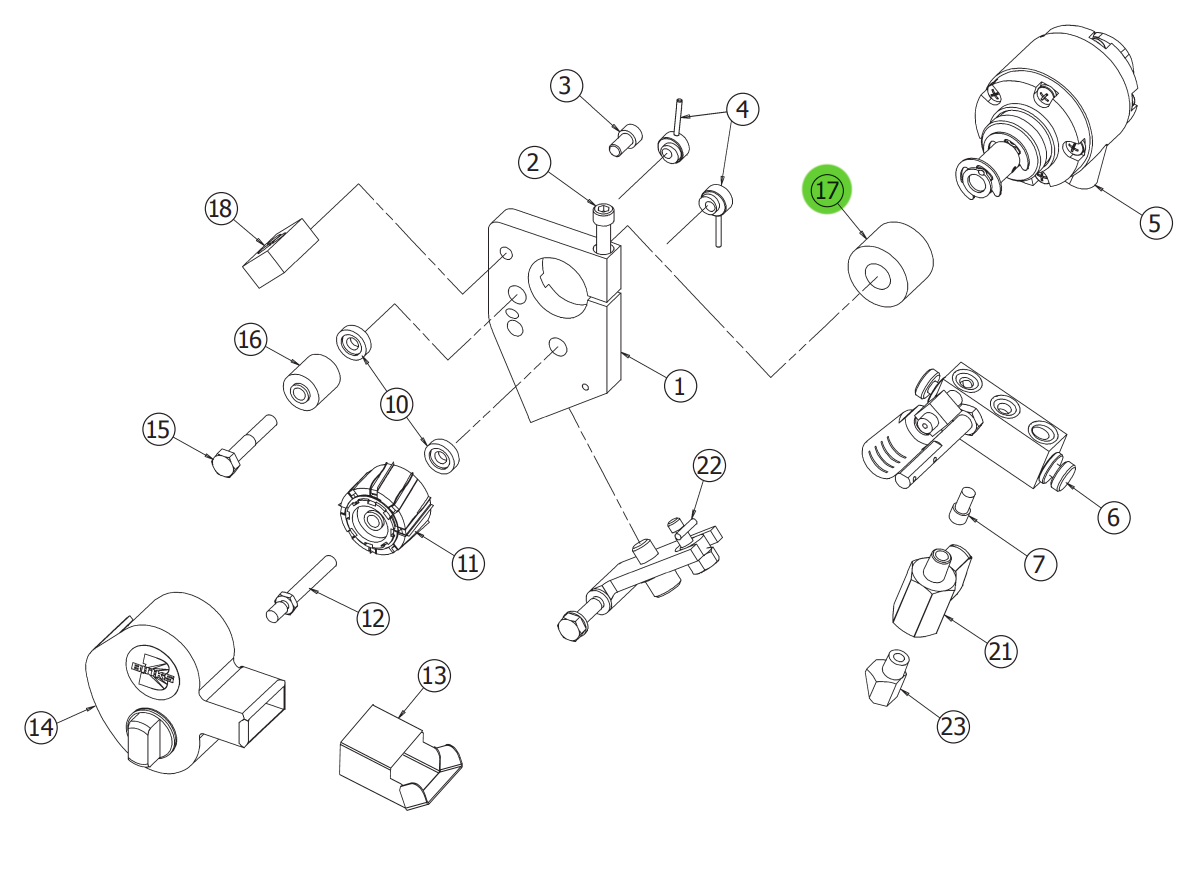 Binks 207-11196-1-K25 Anvil Sleeve (QTY 25); Roving Cutter