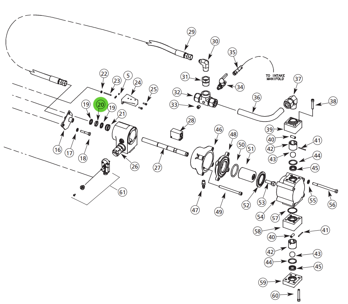 Binks 207-11711 Seal Separator; Unison Pump