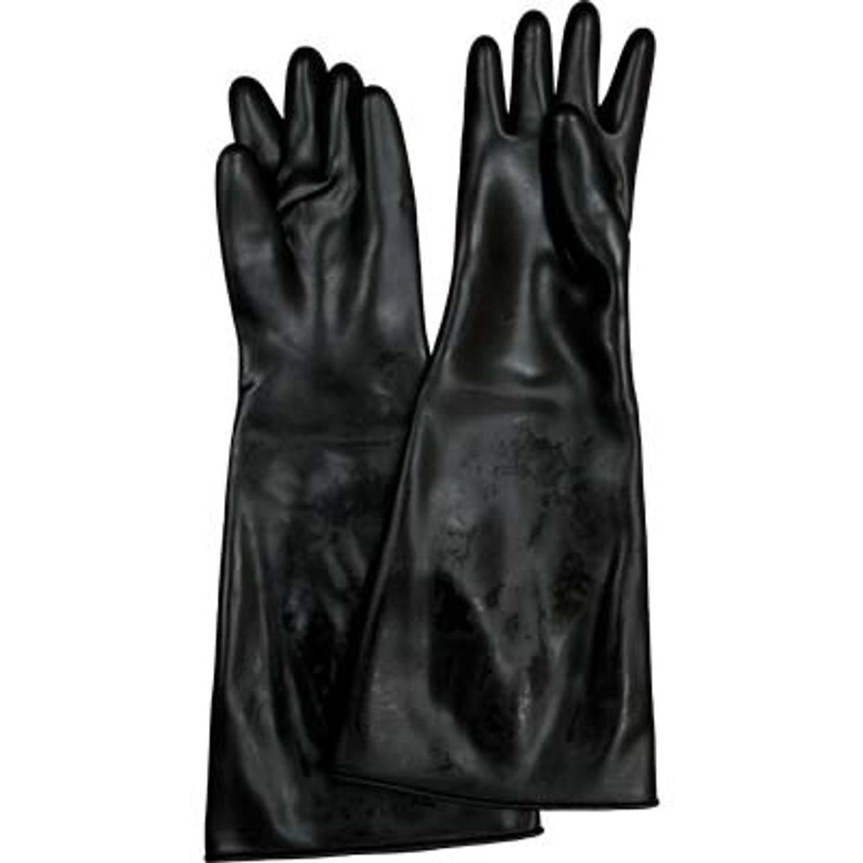 Pirate Brand - ECONOLINE Style, Glove, Rubber, Black, 6" Diameter x 24", Pair
