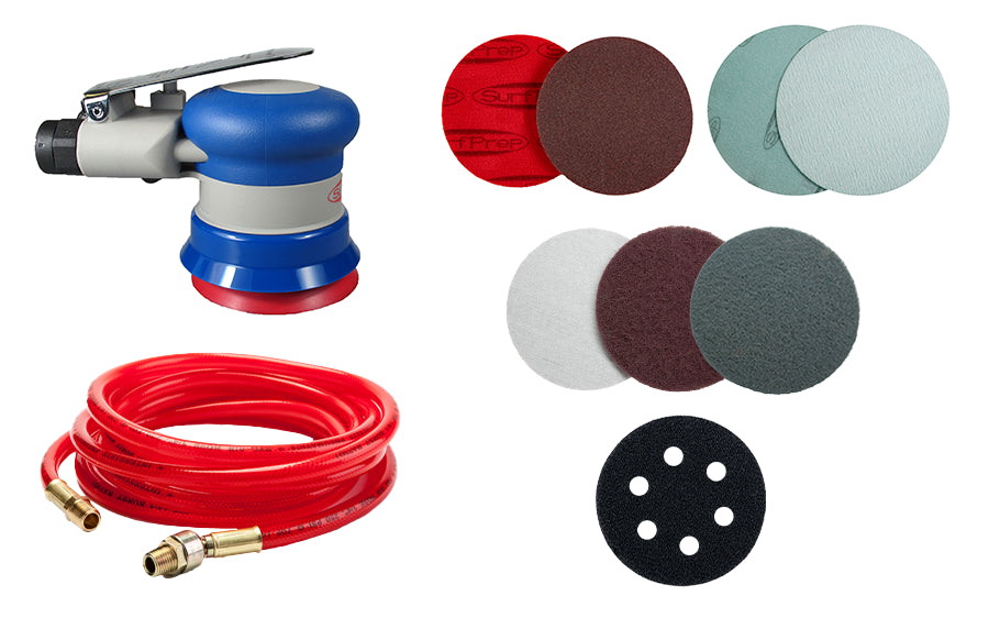 Kit de sistema de lijado por aire Storm Air de 3" de SurfPrep