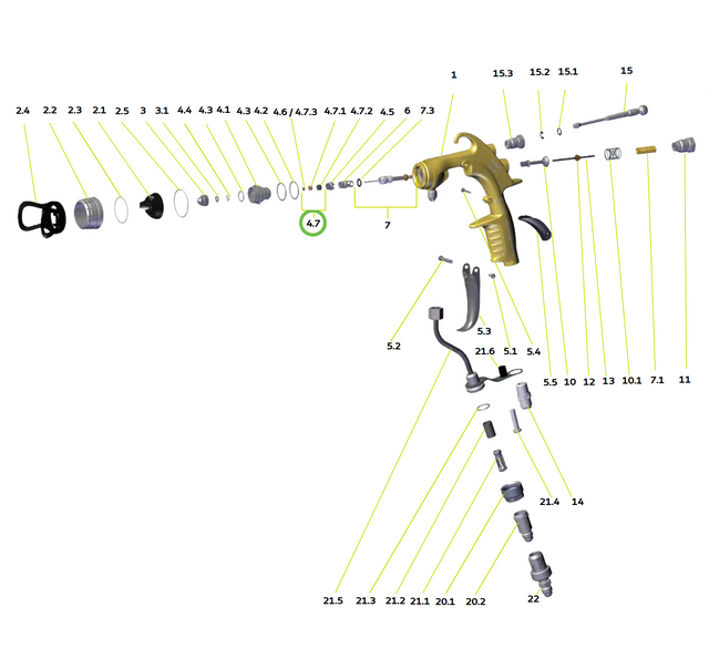 Sames® 129-740-908 Seat With Seal, Carbide (package of 2) - Total Finishing Supplies