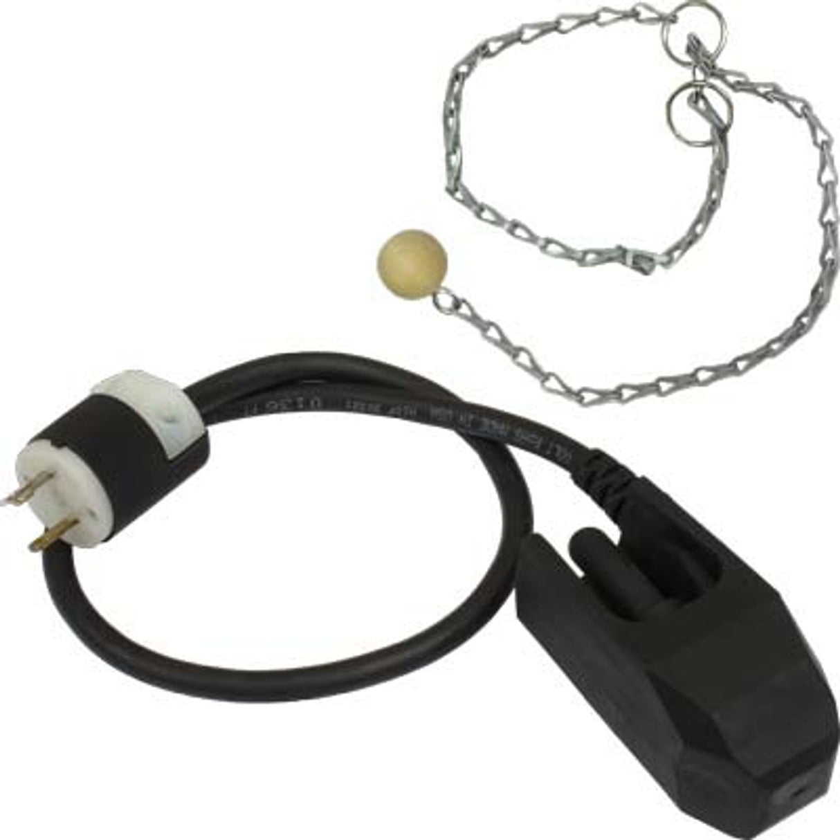 Pirate Brand - KEY HOUSTON Style, Electric Sealed Remote Control Switch w/ Ball & Chain, 2 Prong Male Connector (Deadman Control Handle)