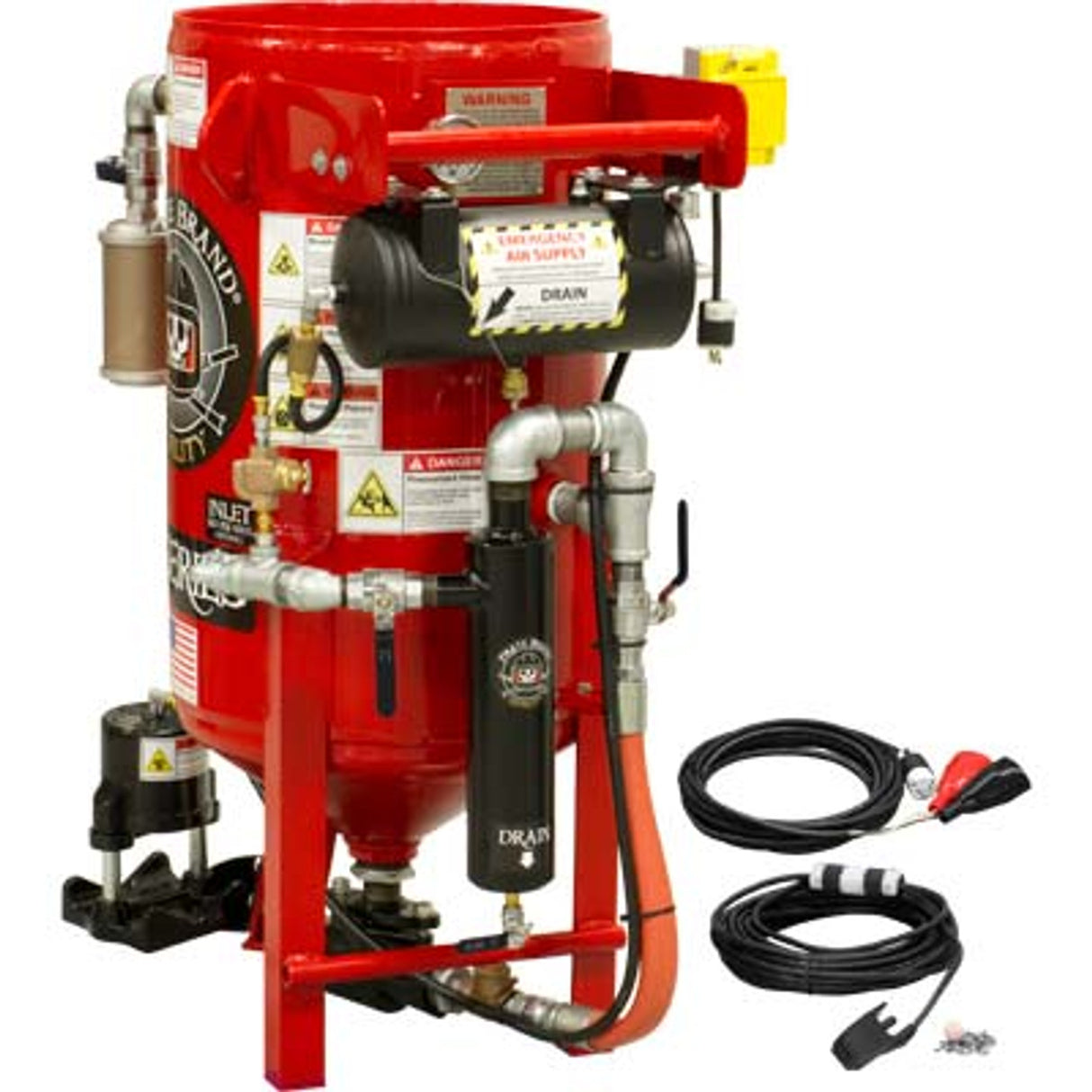 Pirate Brand, K-Series, 3.5 cu ft., Blast Pot, STATIONARY, Pressure HOLD System, 12VDC Electric Controls w/ #100 Metering Valve