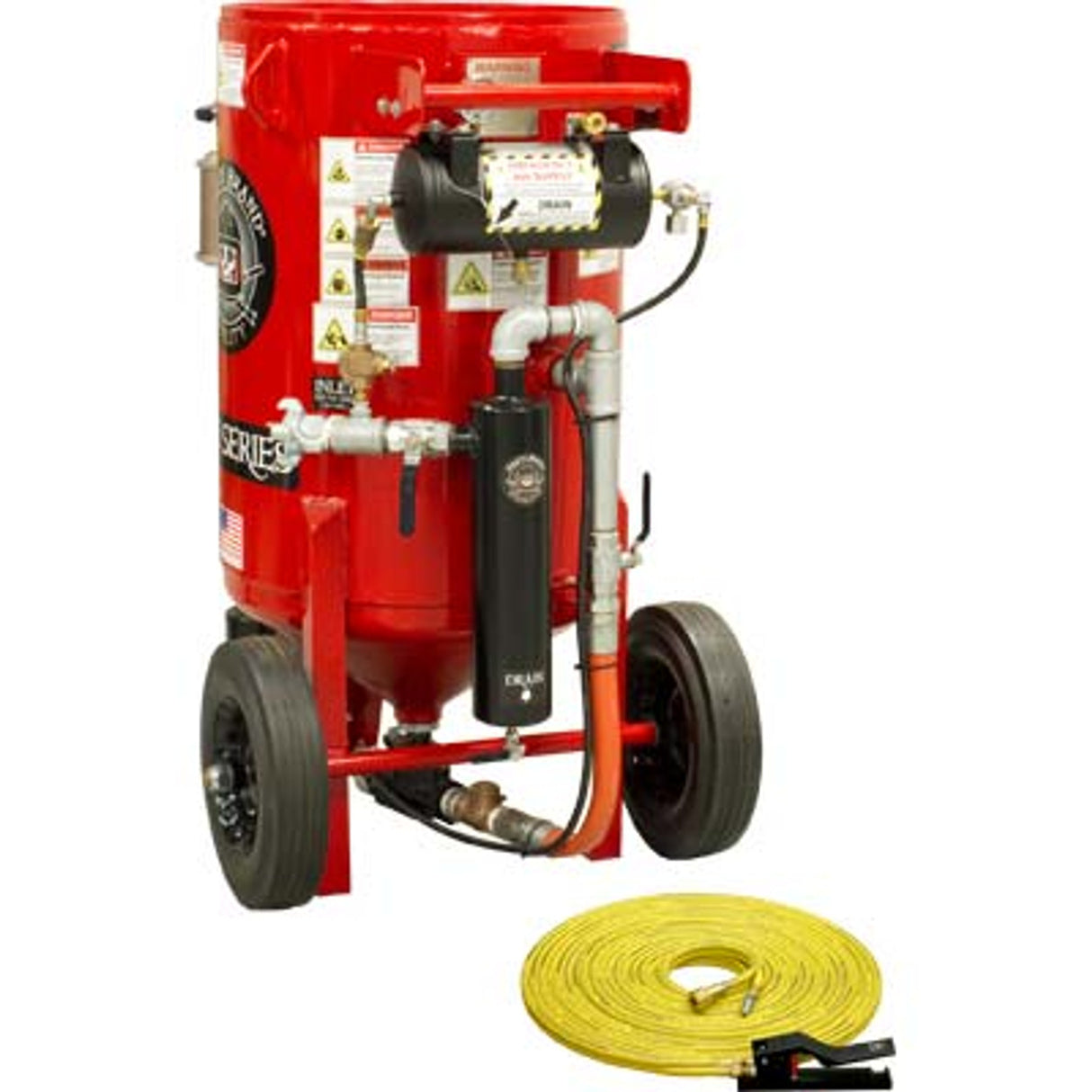 Pirate Brand, K-Series, 6.5 cu ft., BASE Blasting Package - Blast Pot, Portable, Pressure HOLD System, Pneumatic Controls w/ #100 Metering Valve