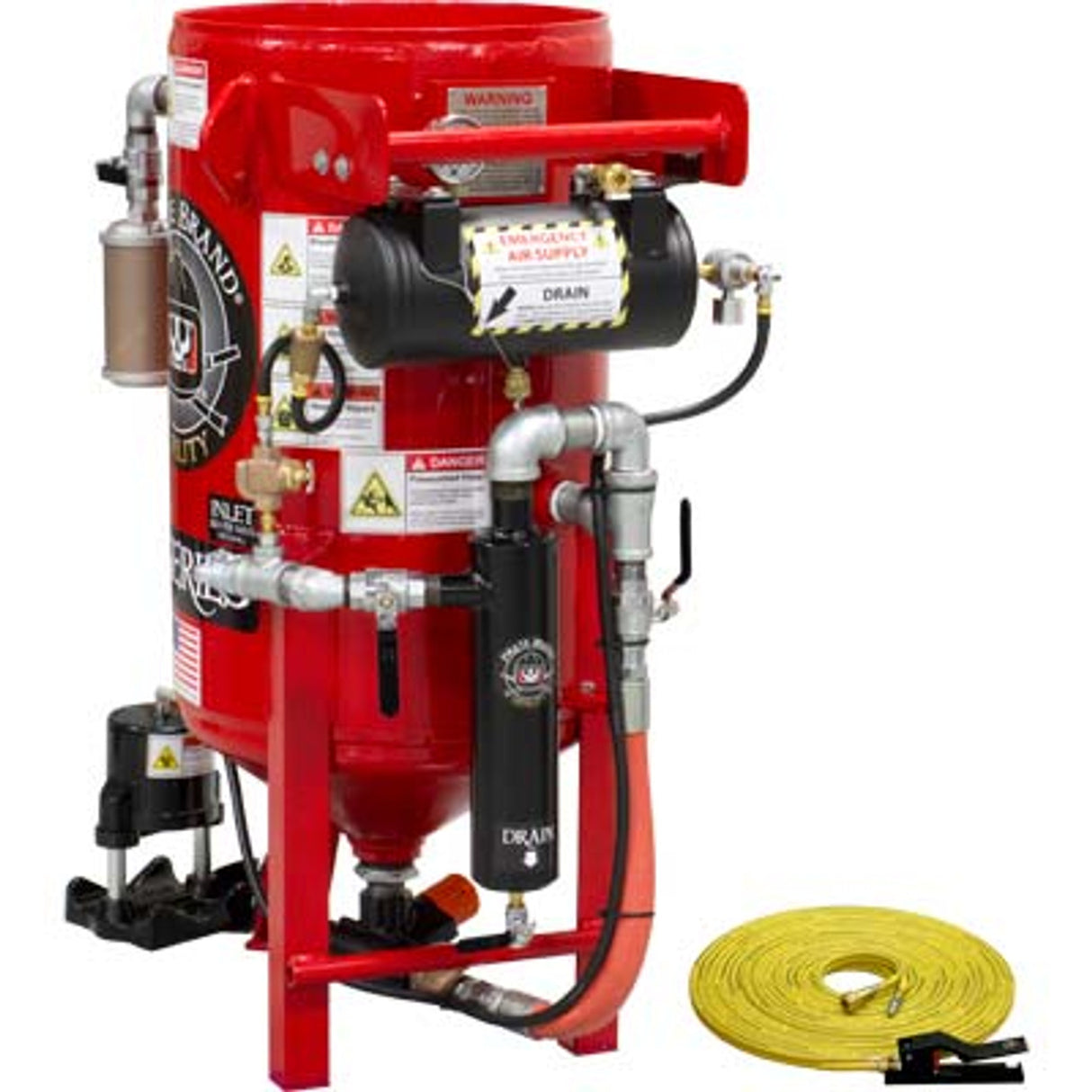 Pirate Brand, K-Series, 3.5 cu ft., Blast Pot, STATIONARY, Pressure HOLD System, Pneumatic Controls w/ MPV Metering Valve