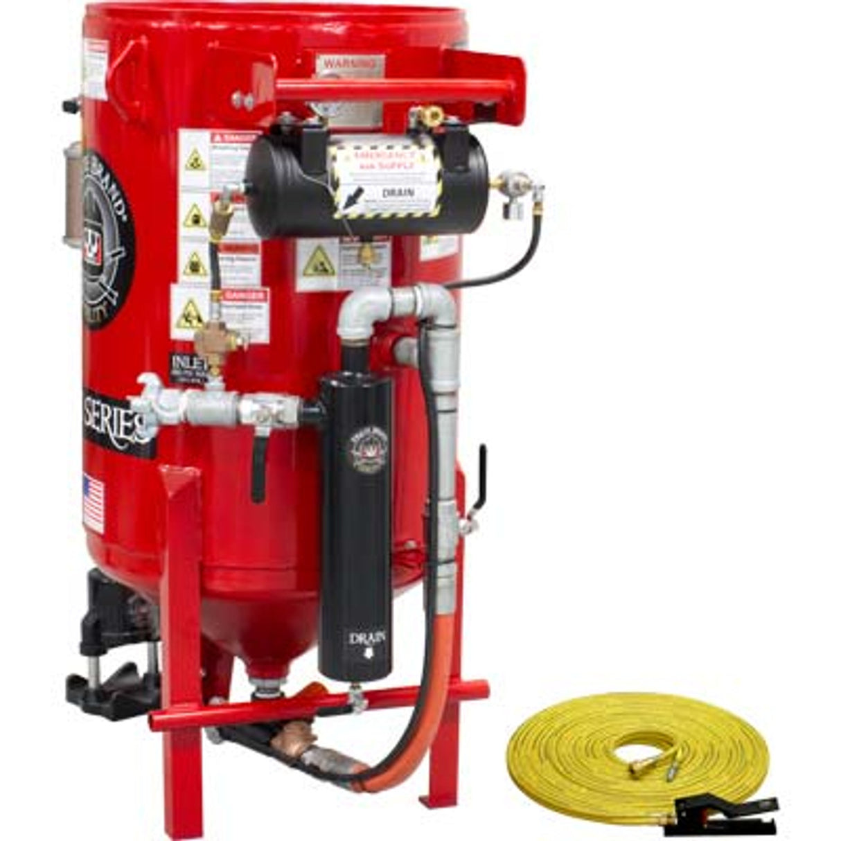 Pirate Brand, K-Series, 6.5 cu ft., Blast Pot, STATIONARY, Pressure HOLD System, Pneumatic Controls w/ MPV Metering Valve