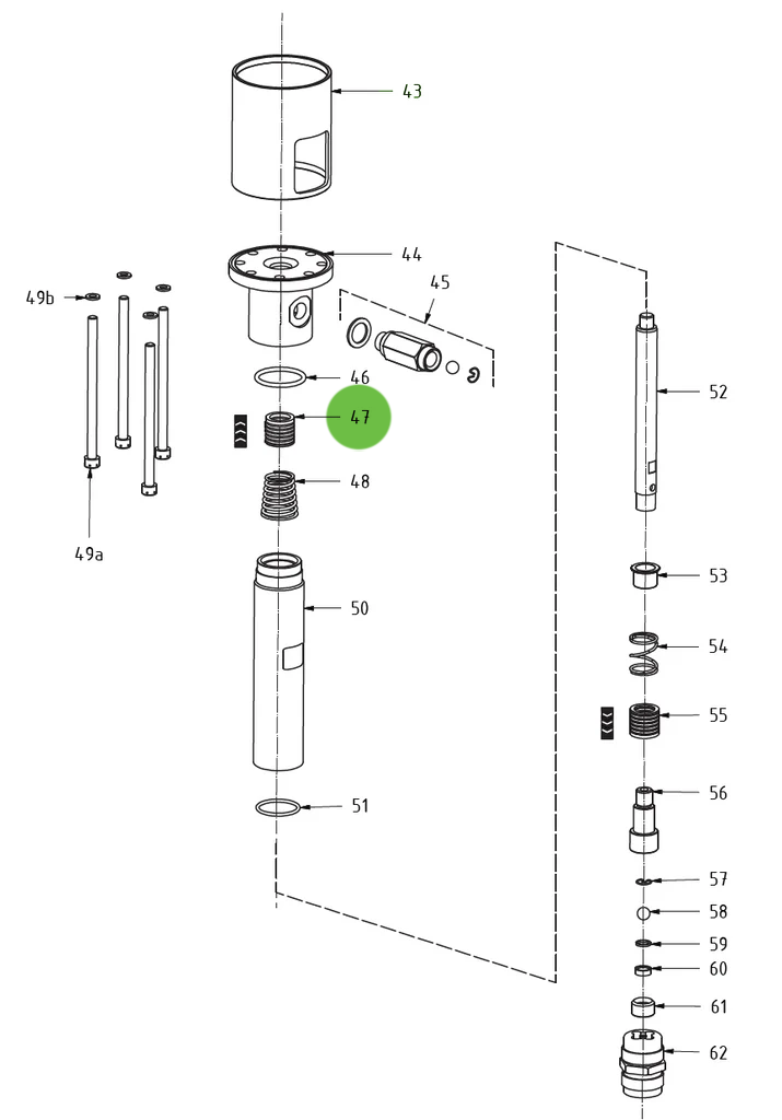 Upper Packing #47; Medusa™ Pump