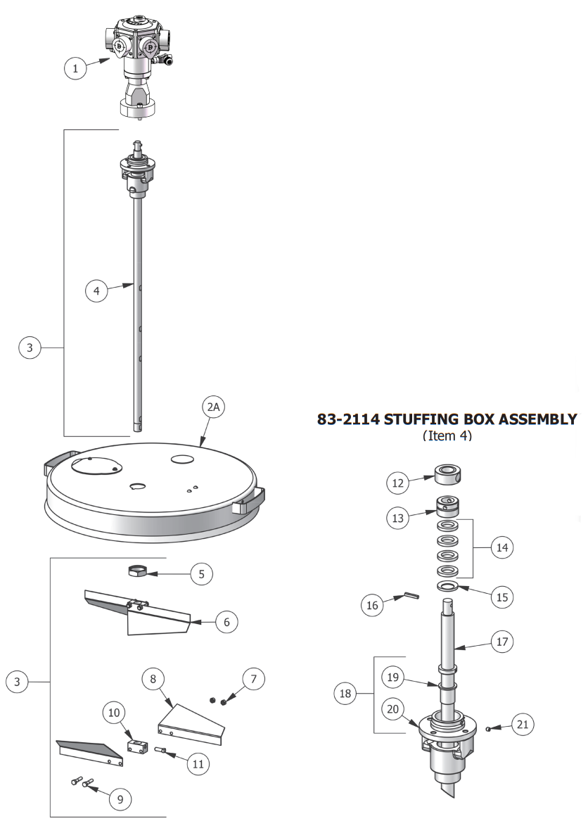 Binks 55 Gallon Open Drum Agitator - Spare Parts
