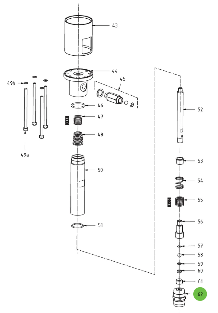 Suction Valve Complete #62; Medusa™ Pump