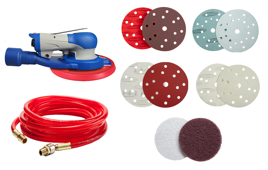 Kits de sistema de lijado Trident Air ProFoam de 5" de SurfPrep