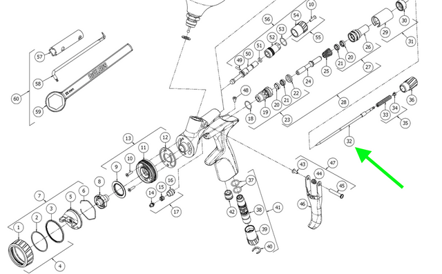 DeVilbiss DV1 Fluid Needle - Total Finishing Supplies