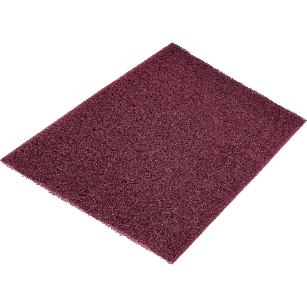 Norton Maroon Super Fine Grade Non-Woven Hand Sanding Pads, 6" x 9"
