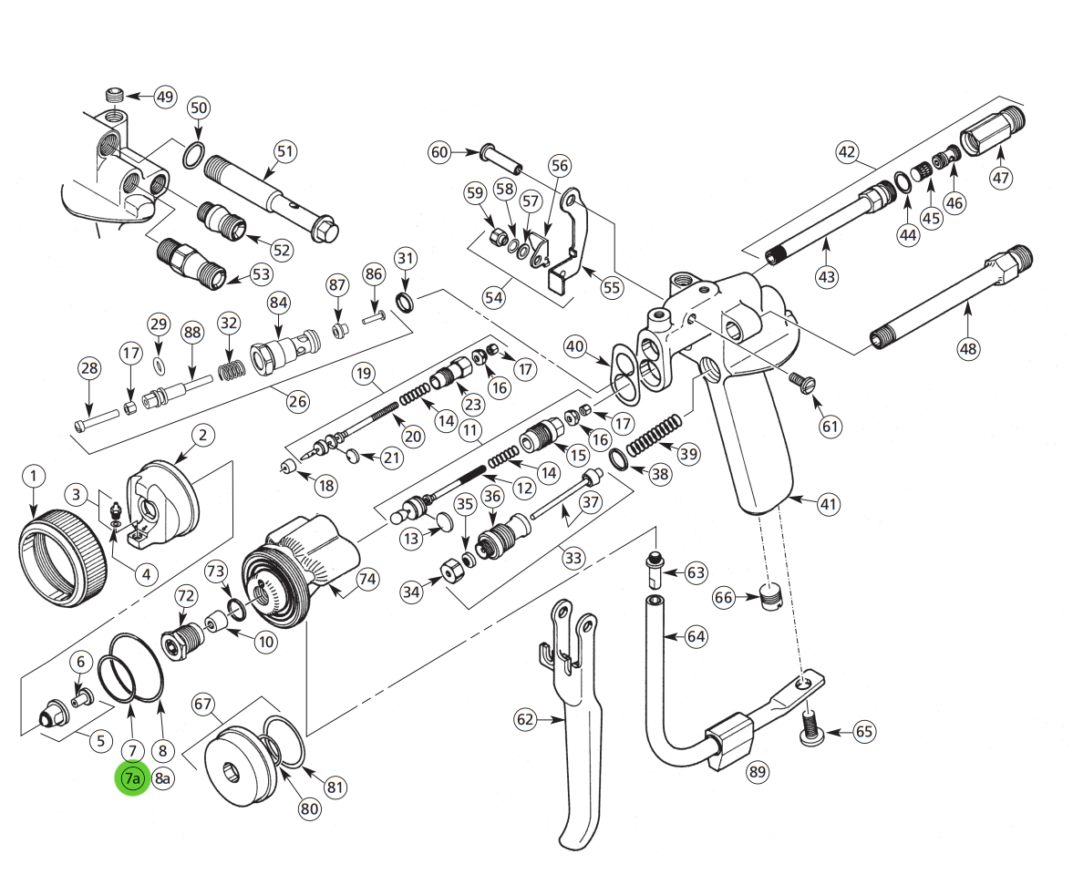Binks 20-6473 O-Ring EPR; Gel Coat Gun