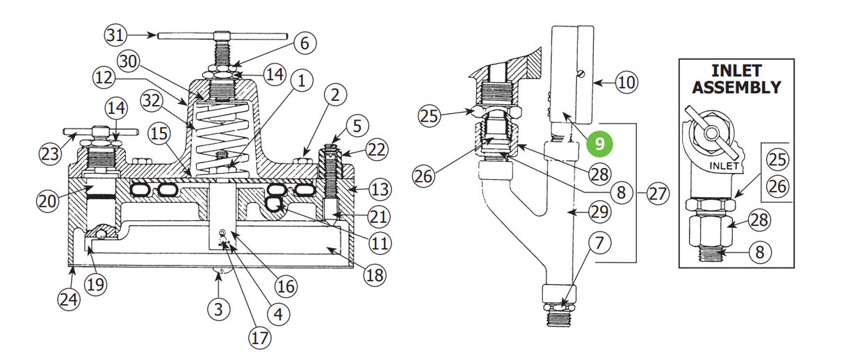 Binks 83-1355 Gauge, 100 lb