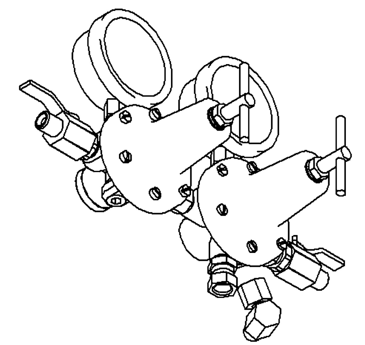 Binks 85-472 Double Regulator Air Control For Non-Agitated Tanks