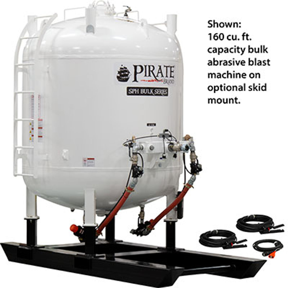 Pirate Brand - SPH, Bulk Blast Pot, 160 cu ft, 12 VDC Electric Controls