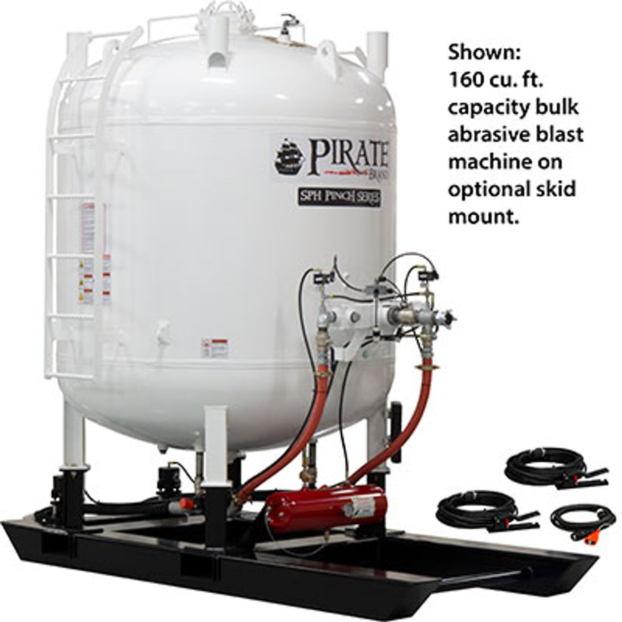 Pirate Brand - SPH Pinch, Bulk Blast Pot, 120 cu ft, 12 VDC Electric Controls