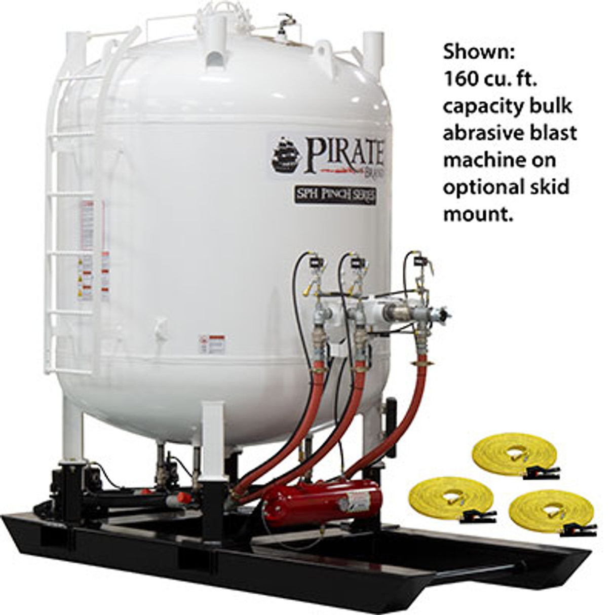 Pirate Brand - SPH, Bulk Blast Pot, 160 cu ft, Pneumatic Controls