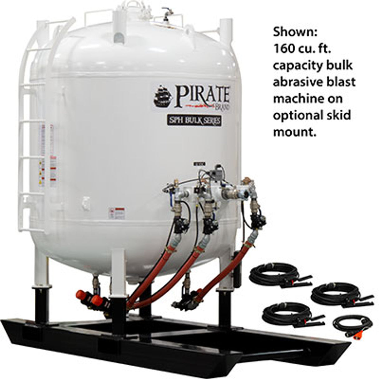 Pirate Brand - SPH, Bulk Blast Pot, 160 cu ft, 12 VDC Electric Controls