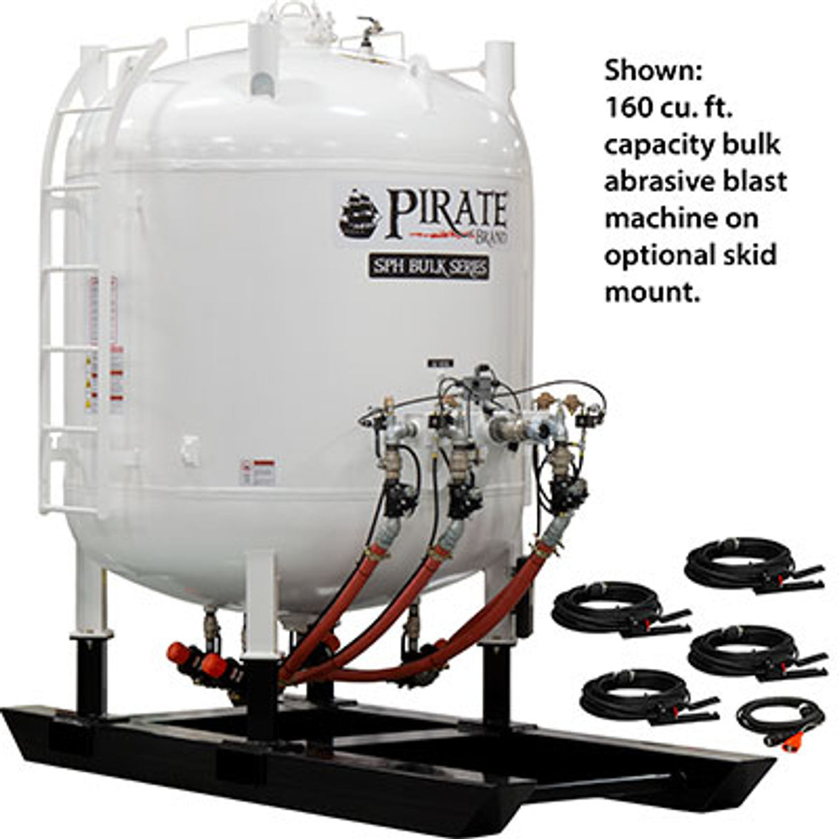 Pirate Brand - SPH, Bulk Blast Pot, 120 cu ft, 12 VDC Electric Controls