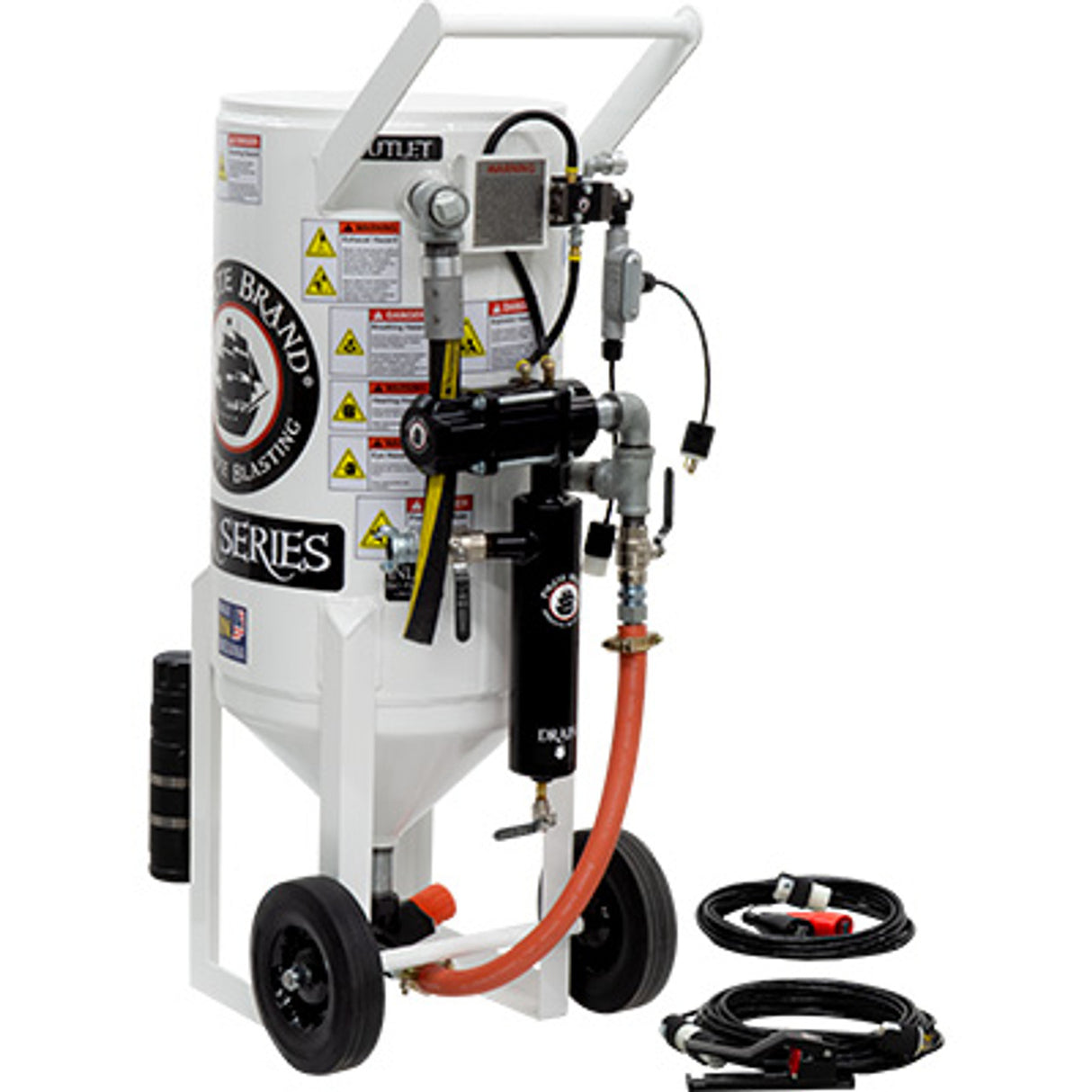 Pirate Brand, S-Series-Special Units, 3.5 cu ft. - Blast Pot, Portable, Pressure RELEASE System, Electric 12VDC Controls