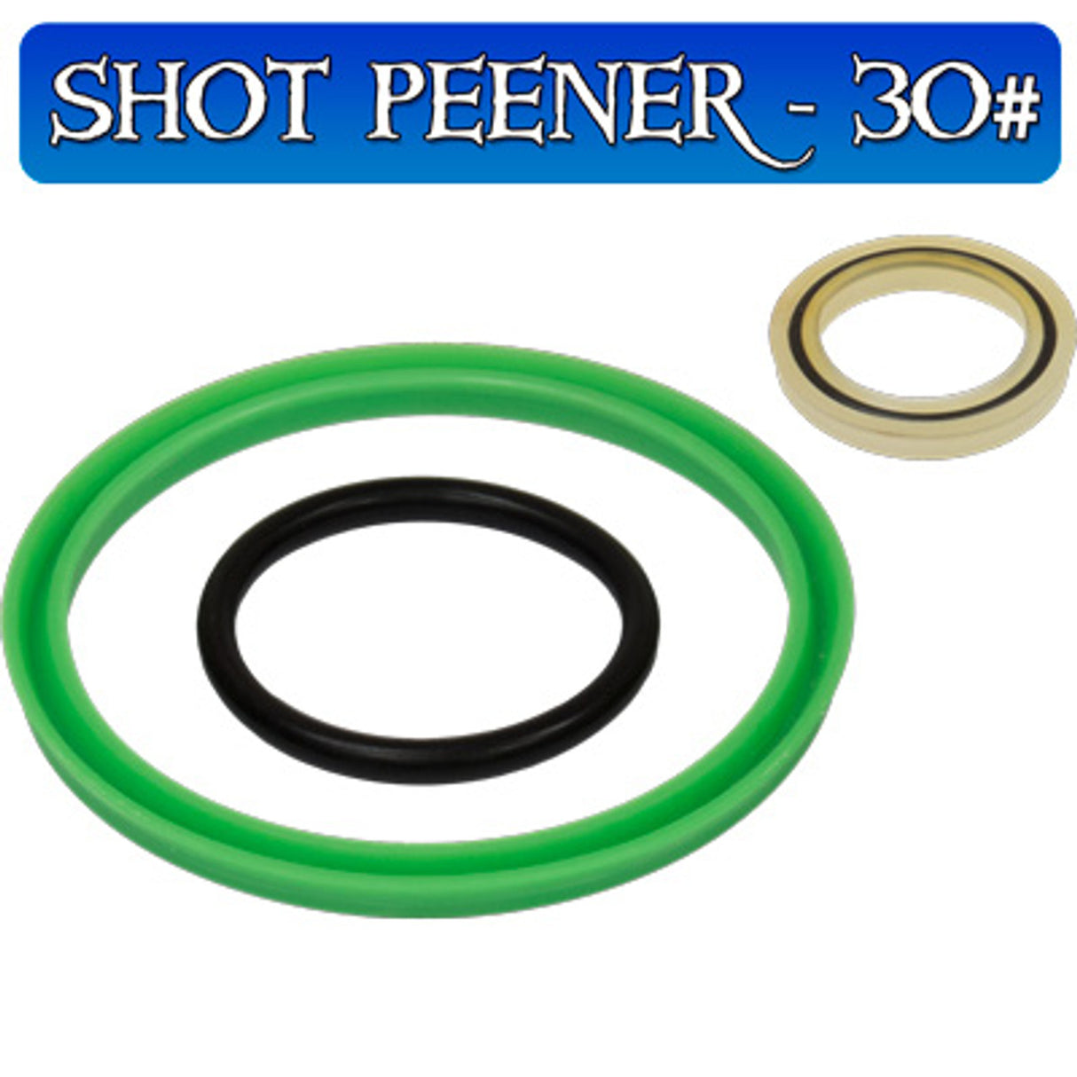 Pirate Brand - Schmidt Mfg Style, APV Shot-Peener-30#, Seal Kit, Seals Only, Includes # 6, 10 & 12