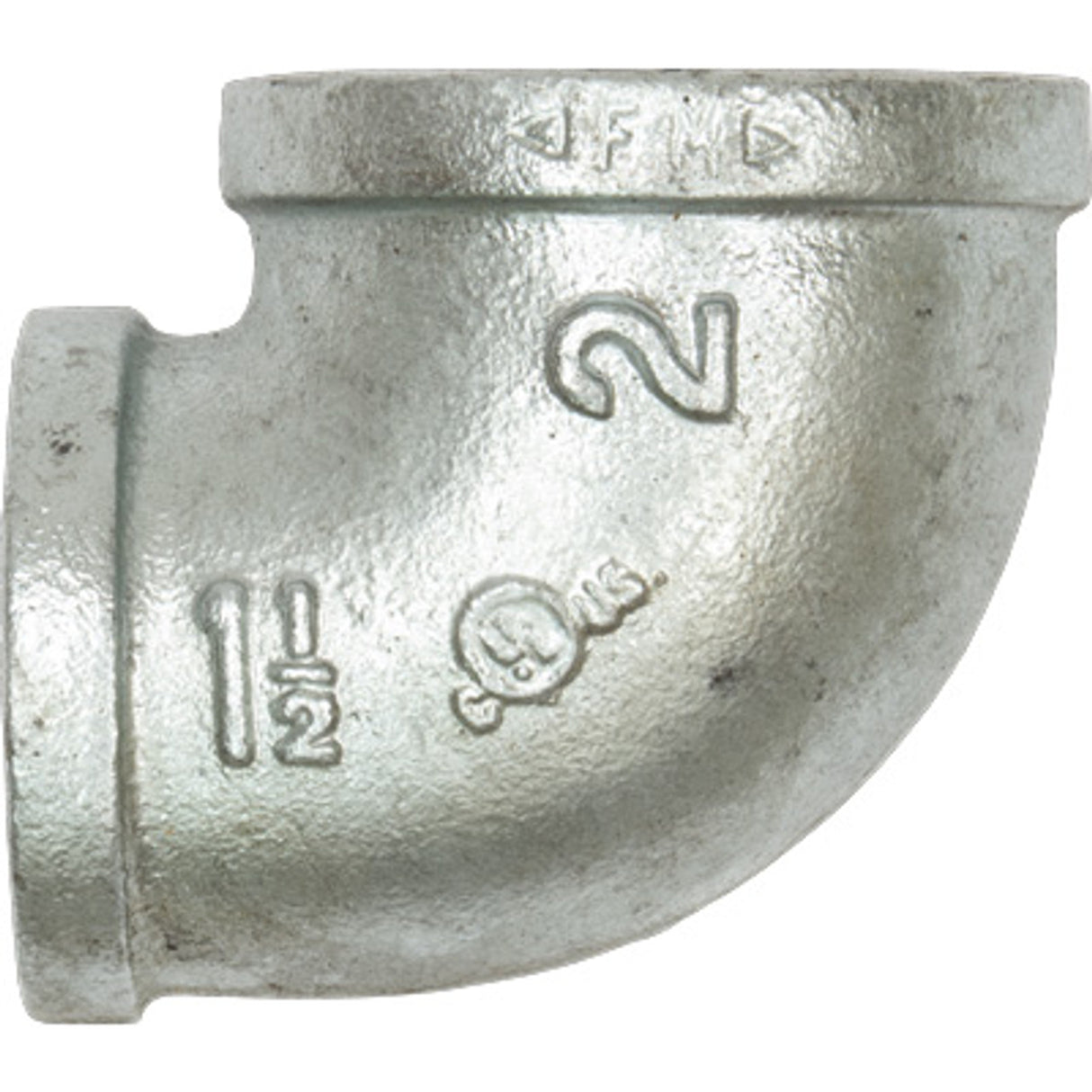 Pirate Brand - Schmidt Mfg Style, Elbow, Reducing, Galvanized, 2" x 1-1/2"