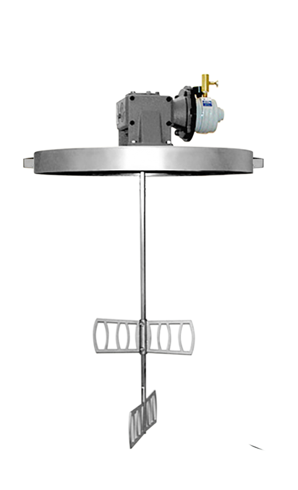 Mezclador de servicio pesado con engranaje trasero y cubierta (collar de acero inoxidable con diámetro interior de 7/8” para sifón)