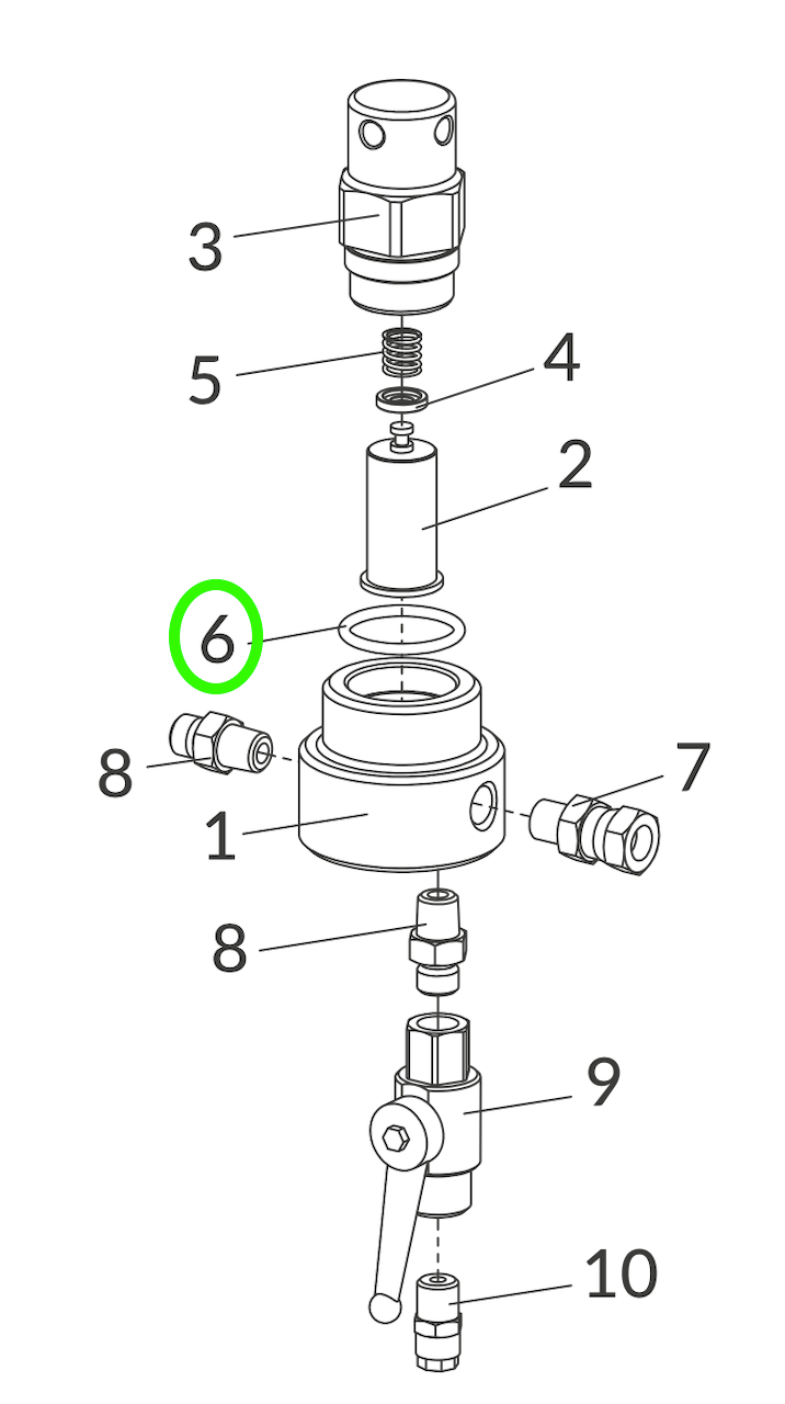 Anest Iwata Replacement O-Ring for High Pressure Filter - Total Finishing Supplies