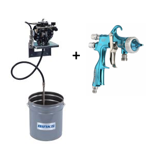 Conjuntos de pulverización ensamblados Binks DX70 que incluyen pistola pulverizadora