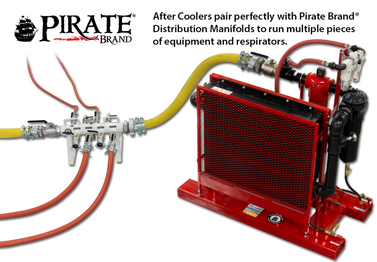 Pirate Brand - Dry Land™, After Cooler Skid Mounted System - 450 CFM @ 100 PSIG or 575 CFM @ 150 PSIG