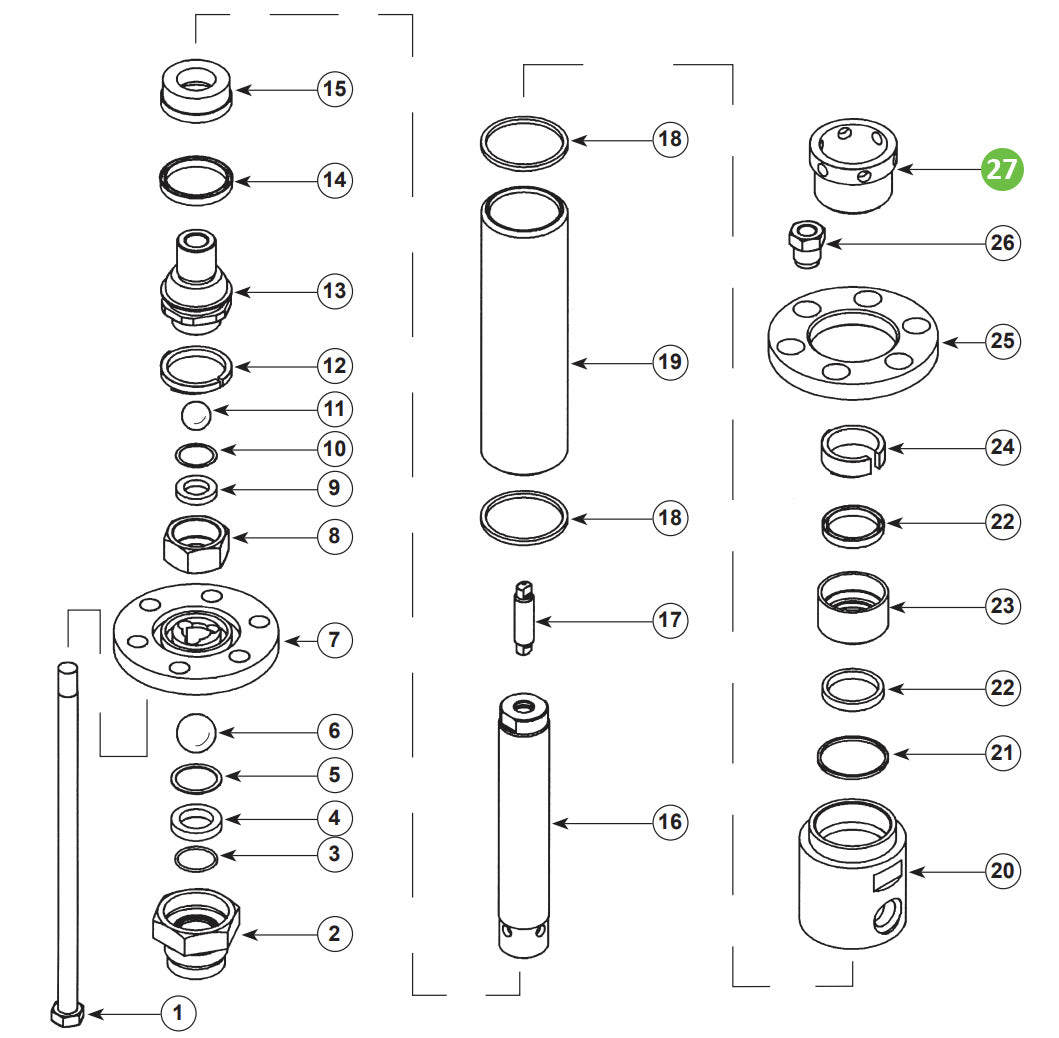 Binks 44-898 Upper Packing Nut
