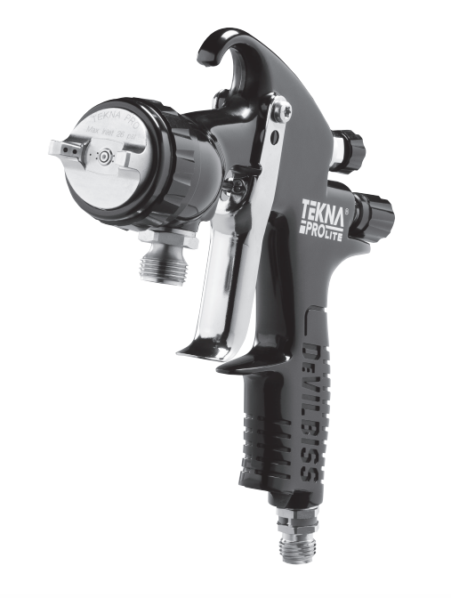 DeVilbiss TEKNA ProLite Pressure Feed Spray Gun Kit