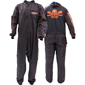 DeVilbiss Premium Black Coverall spray suit product photo - Total Finishing Supplies