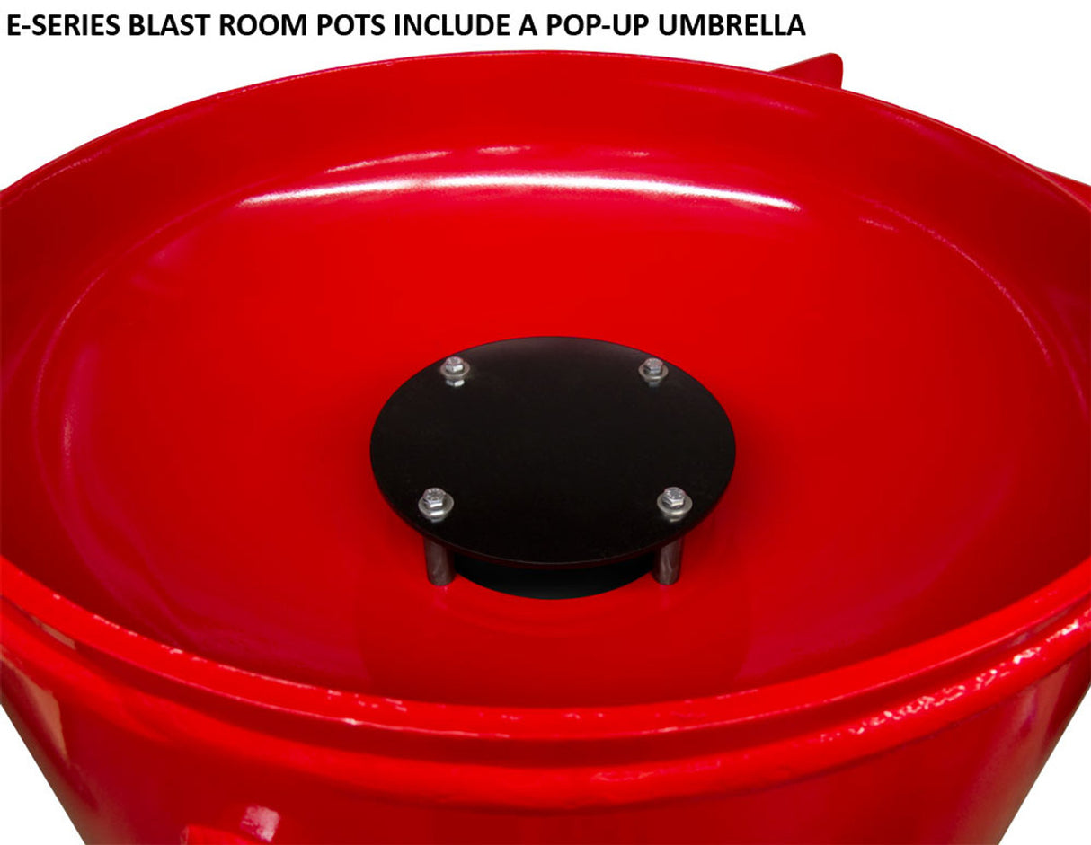 Pirate Brand, E-Series, BLAST ROOM SERIES, 6.5 cu ft., Blast Pot, STATIONARY, Pressure RELEASE System, Pneumatic Controls