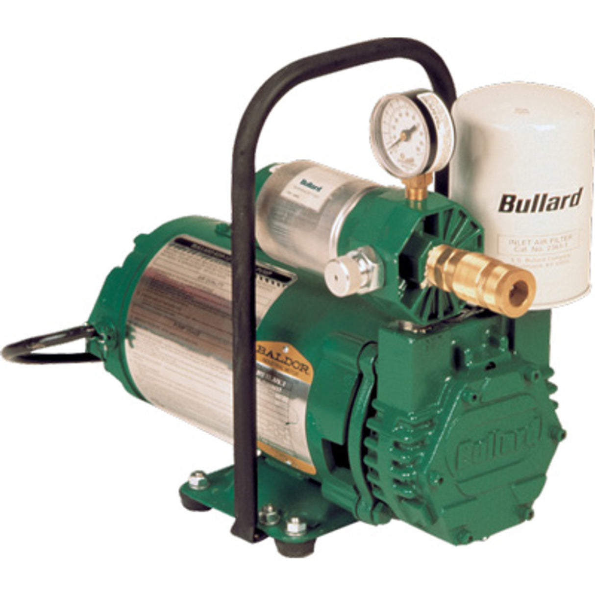 Pirate Brand - BULLARD® EDP10, Electric-Driven Free Air Pump, 10 CFM, 3/4 HP, 1 Quick-Disconnect 1/2" Industrial Interchange Coupler, Includes Run Hour Meter