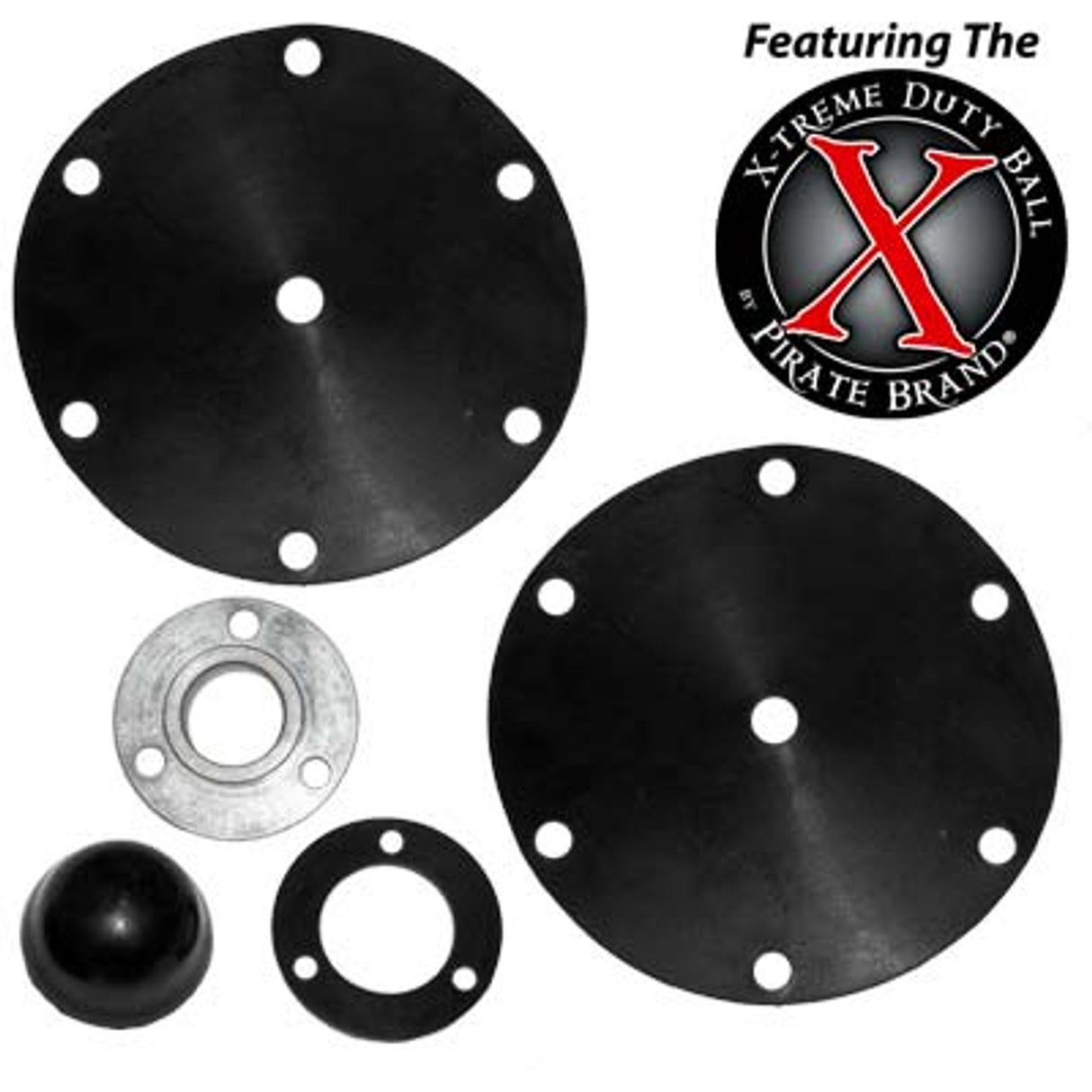 Pirate Brand - EMPIRE Style, Valve, Exhaust,#8 & #2, Repair Kit, Includes # 1, (2)2, 3, & 4 (Includes: X-Treme Duty™ Ball) (1" Pipe String)