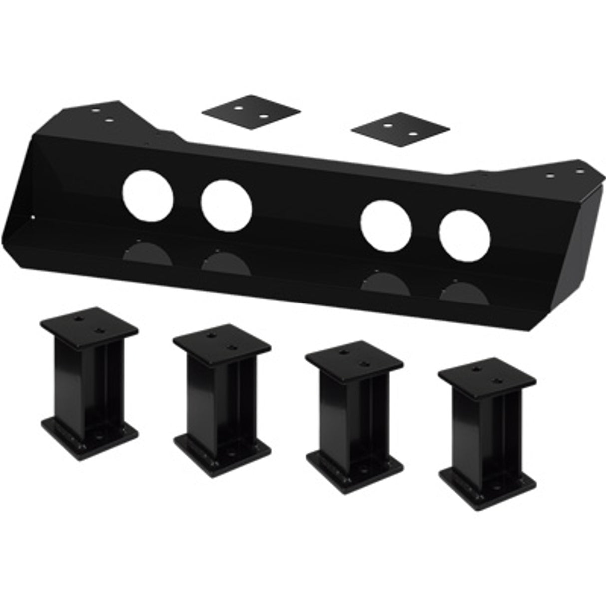 Pirate Brand - Pinch Mount Bracket, Stationary w/ 10" Leg Extensions & Spacers