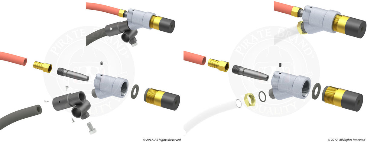 Pirate Brand - P & G Style, Hose, Suction, Clear, Nominal 5/8" ID x 7/8" OD, Price Per Foot (Suction Gun)