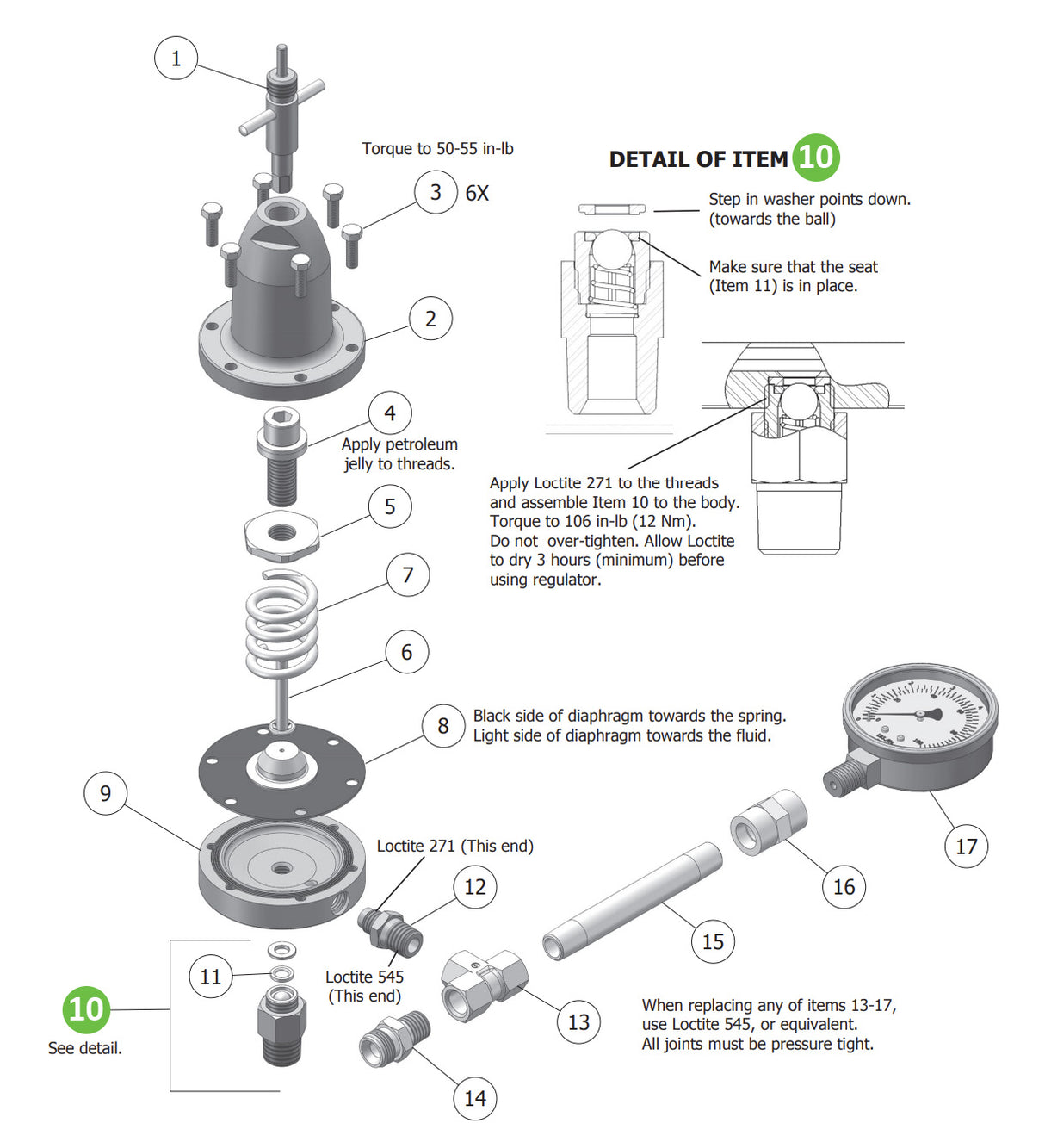 DeVilbiss HGB-426-A Fluid Inlet Kit