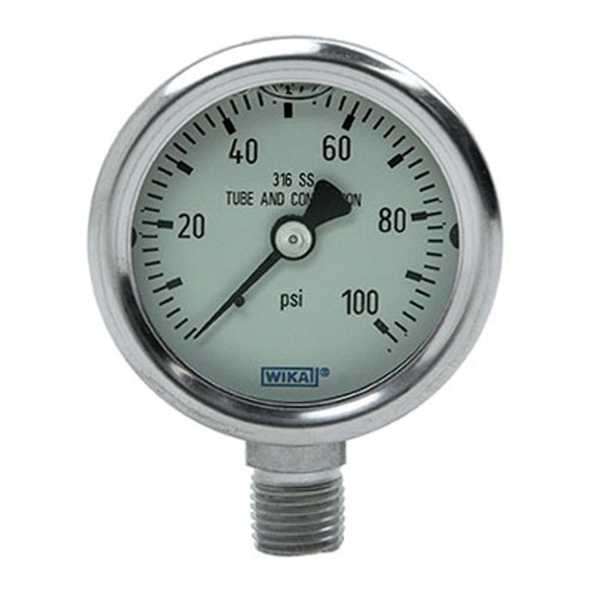 Pirate Brand - BULLARD® Ice Pump, Pressure Gauge, 0-100 PSI, Liquid Filled