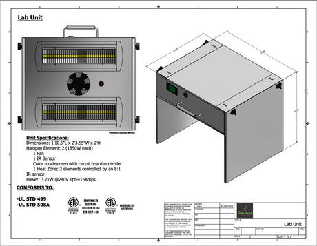 Lab Unit Oven System - Total Finishing Supplies
