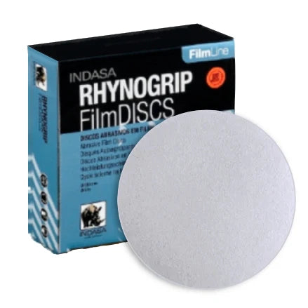 INDASA 5" FilmLine Rhynogrip Solid Sanding Discs, 7500F Series