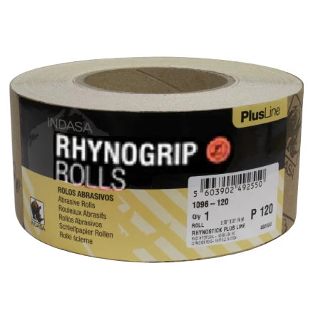 INDASA 2.75" Rhynogrip PlusLine Grip Long Board Sanding Rolls, 1095 Series