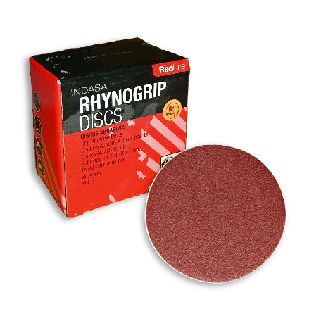 INDASA 3" Rhynogrip RedLine Solid Sanding Discs, 320 Series